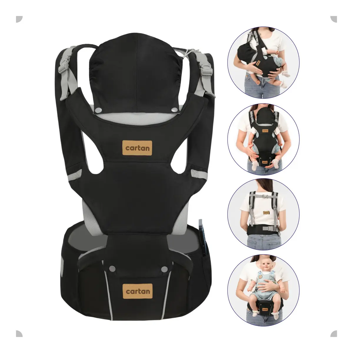 Mochila portabebé ergonómica 4 en 1 BBK100