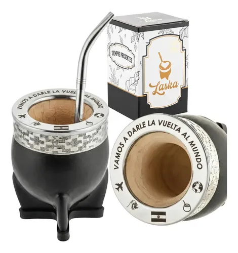 Mate imperial personalizado calabaza premium con bombilla