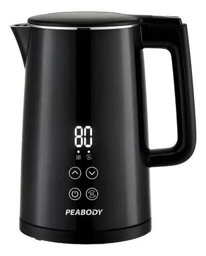 Pava eléctrica PE-DK2200N digital 1,5 L con corte a 80°